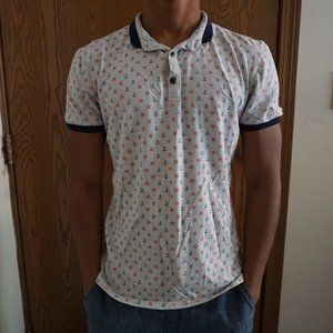 Anchor & ship wheel themed button-down